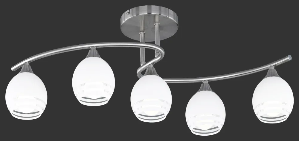 Trio CURVA Beltéri mennyezeti lámpa E14 5x40W króm