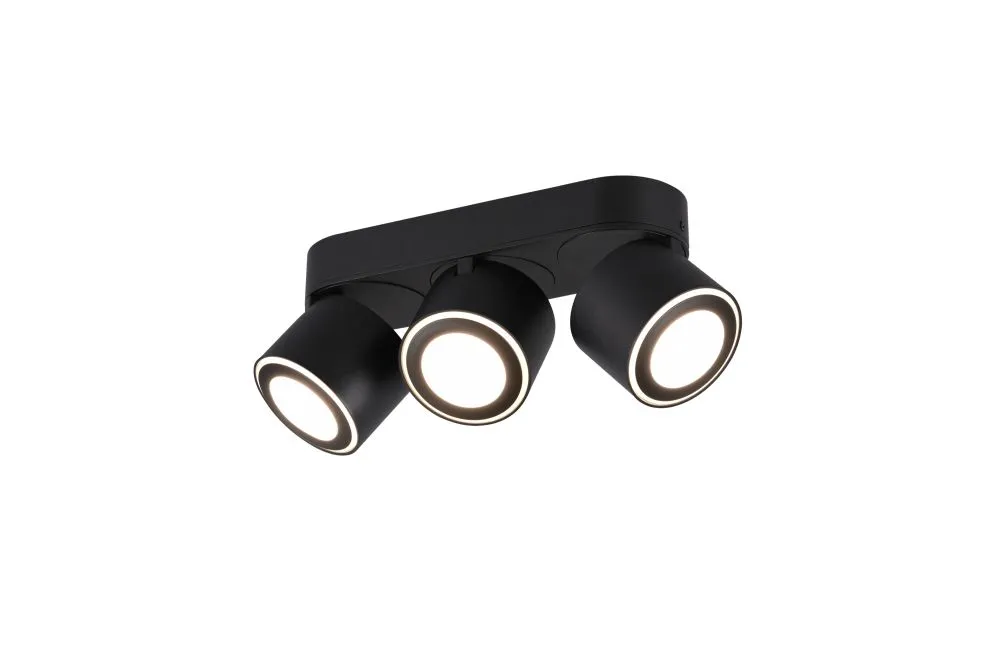 Trio TAURUS Mennyezeti lámpa matt fekete