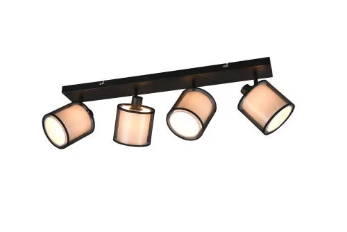 TRIO BURTON spotlámpa excl.4xE14 ↕19,5cm ↔71,5cm ↗ 18cm...