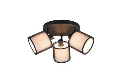 TRIO BURTON spotlámpa excl.3xE14 ↕19,5cm Ø25cm