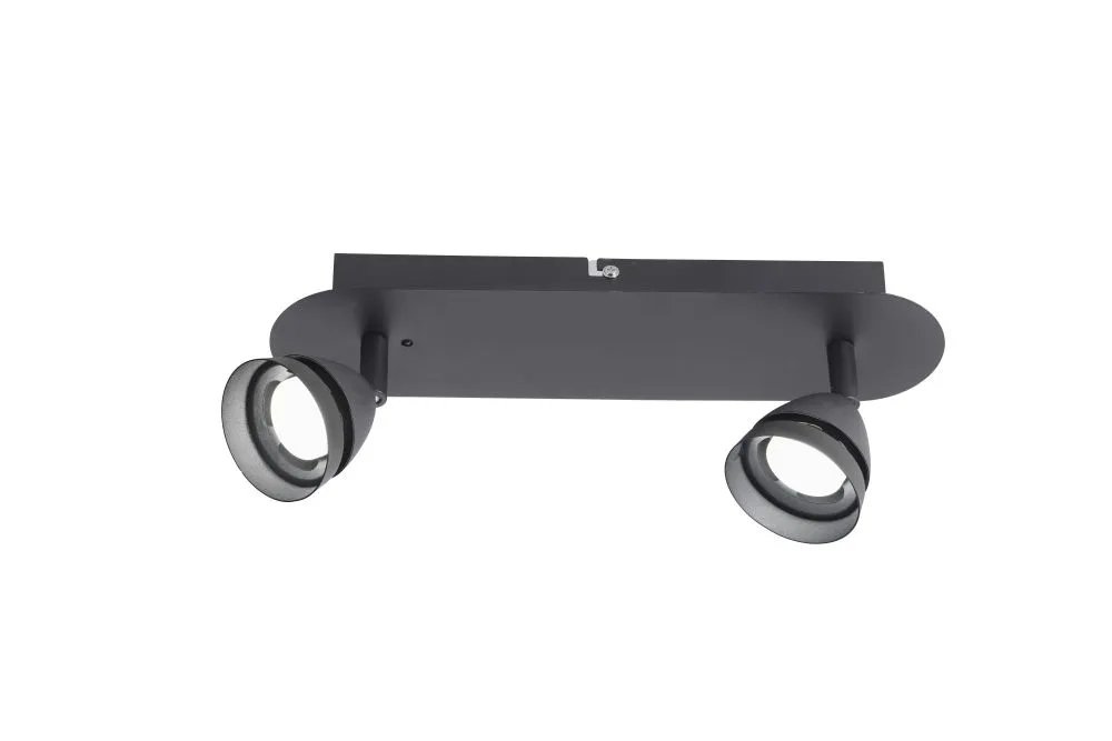 Trio GEMINI Fali lámpa matt fekete /Kifutó csak a készlet ...