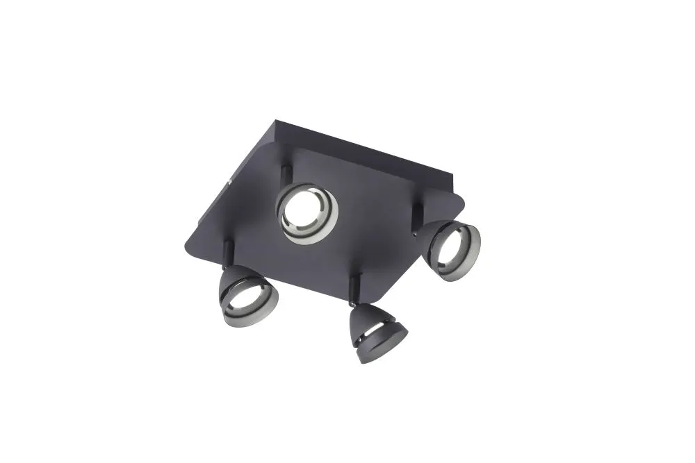 Trio GEMINI Mennyezeti lámpa matt fekete /Kifutó csak a ké...