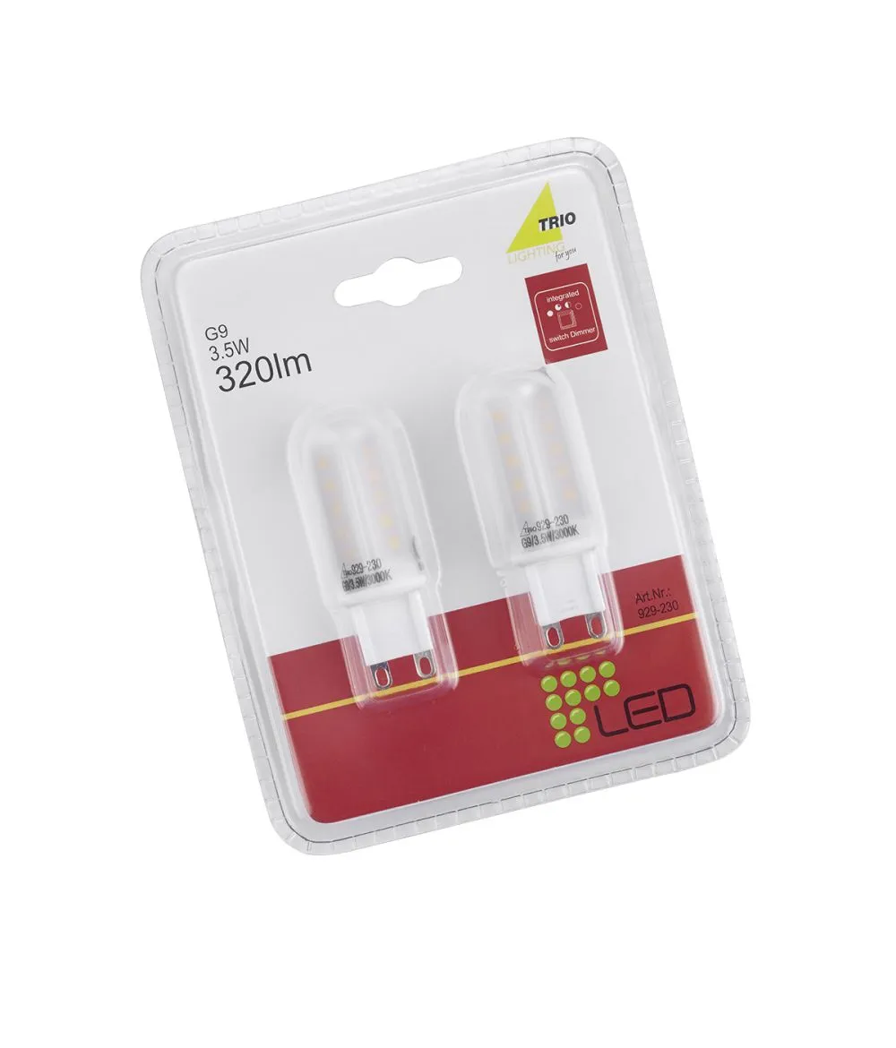 Trio LED izzó G9 3,5W meleg fehér 320lm