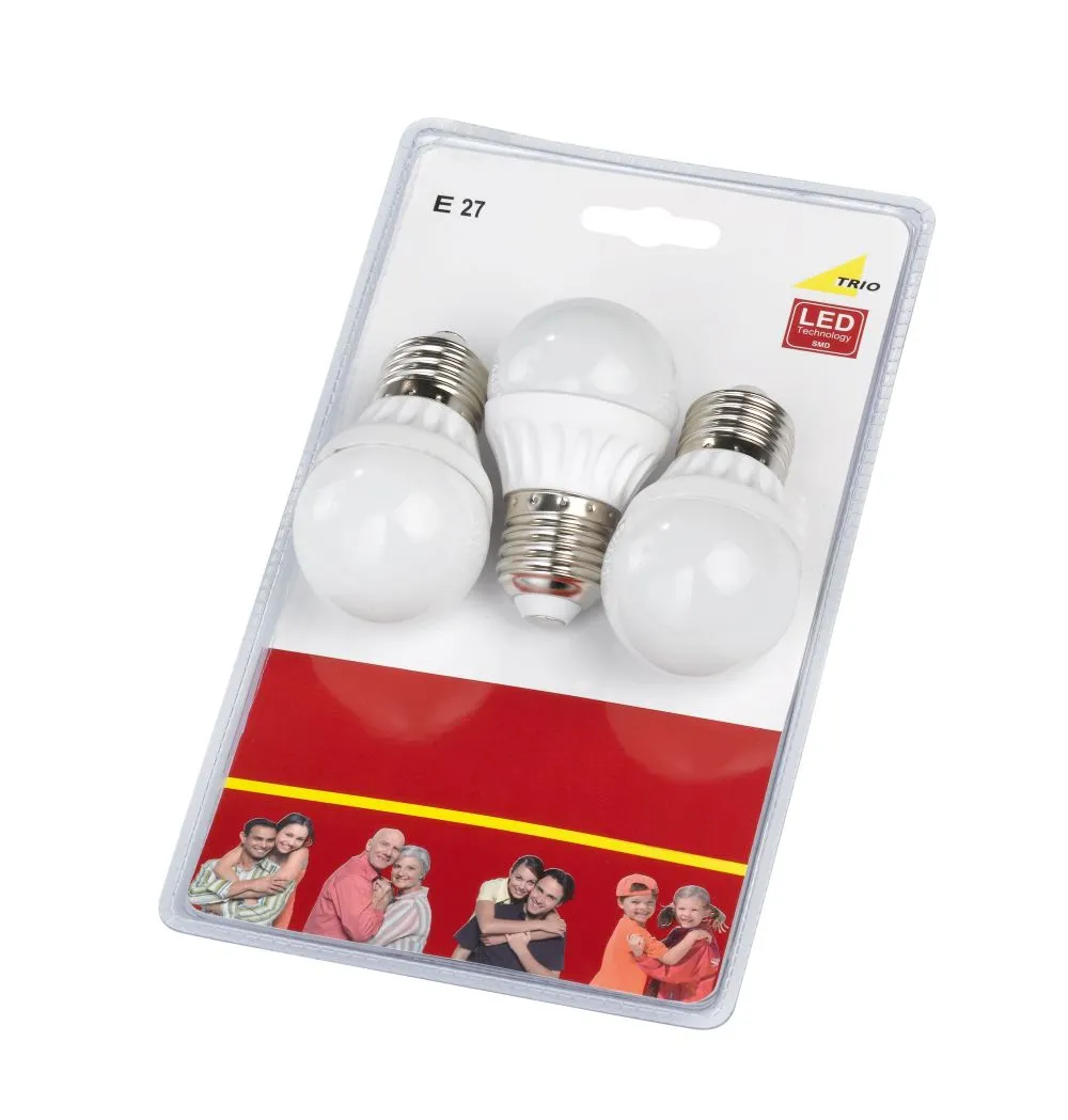 Trio LED izzó E27 6W meleg fehér 400lm