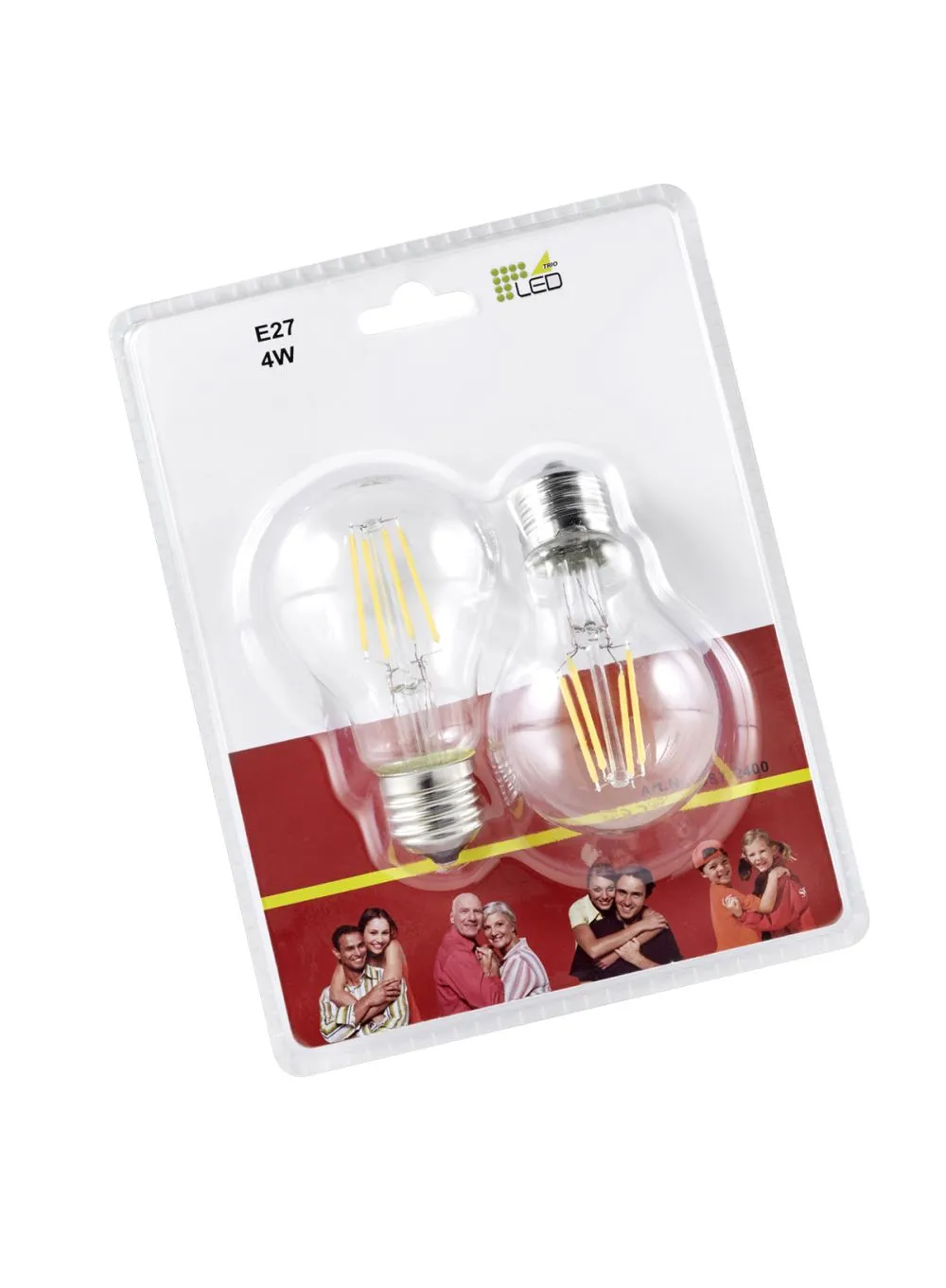 Trio Filament LED izzó E27 4W meleg fehér 470lm