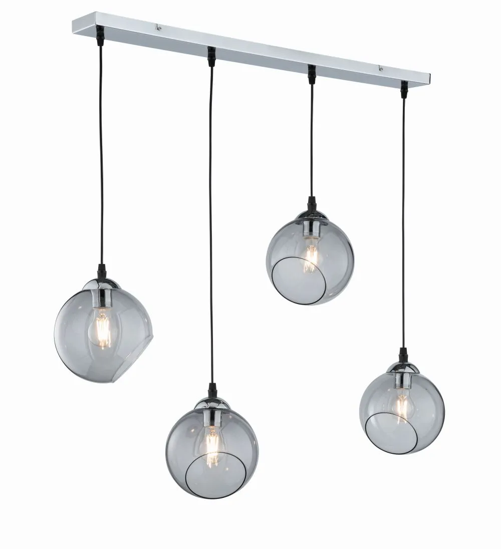 Trio CLOONEY Függeszték E27 4x42W króm 