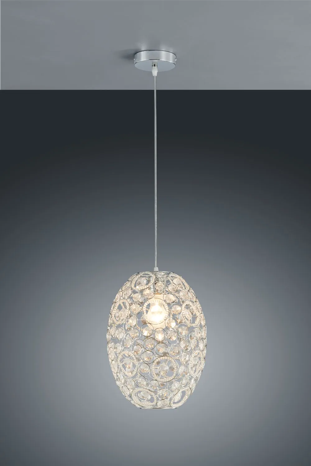 Trio RIAD Függeszték E27 60W króm