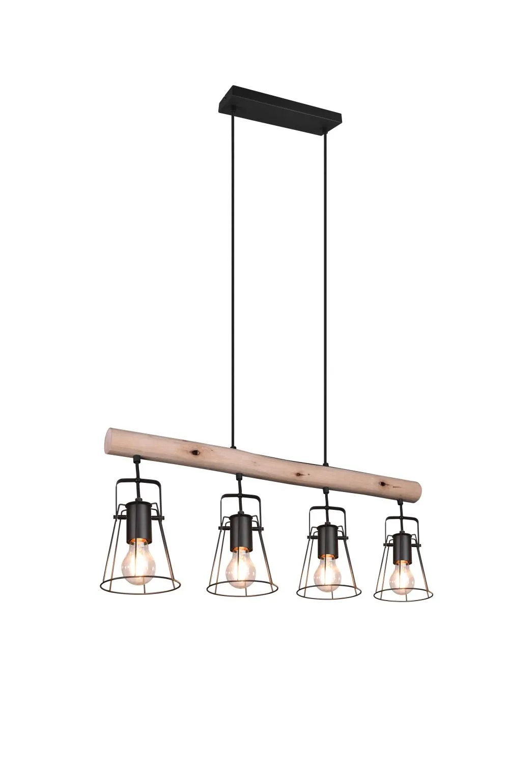 Trio Jaipur Beltéri függeszték E27 4x25W fekete