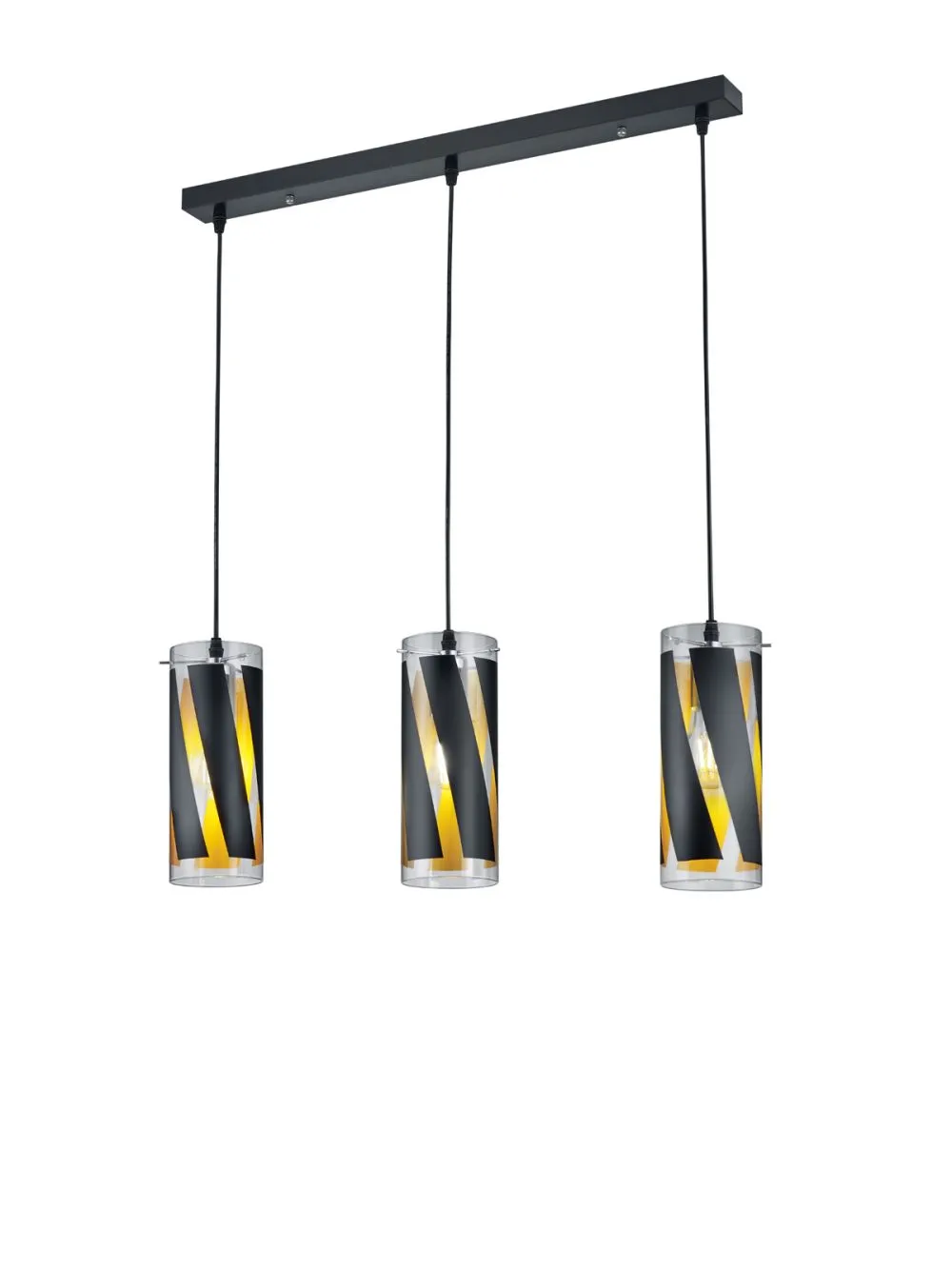 Trio FARINA Beltéri függeszték E27 3x40W fekete