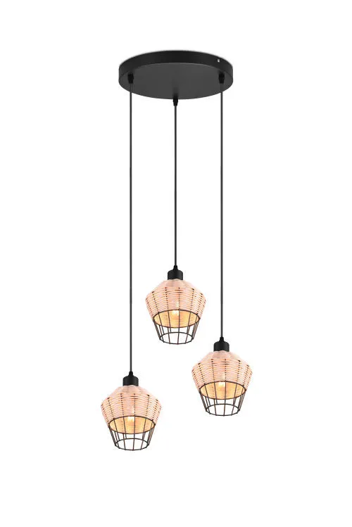 TRIO BORKA függeszték excl.3xE27 ↕150cm Ø41cm