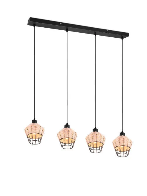 TRIO BORKA függeszték excl.4xE27 ↕150cm ↔95cm Ø17,5cm...