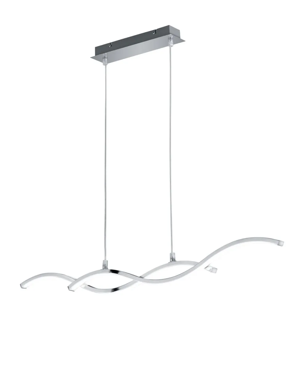 Trio CODY Függeszték LED 25W meleg fehér 2500lm fehér króm...