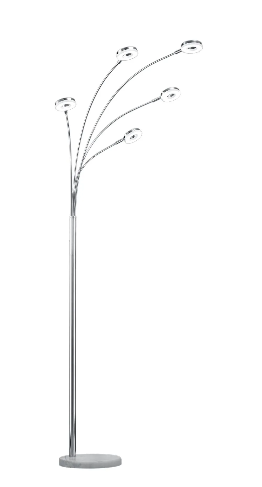 Trio RENNES Beltéri LED állólámpa 20W 1750lm 3000K króm, f...