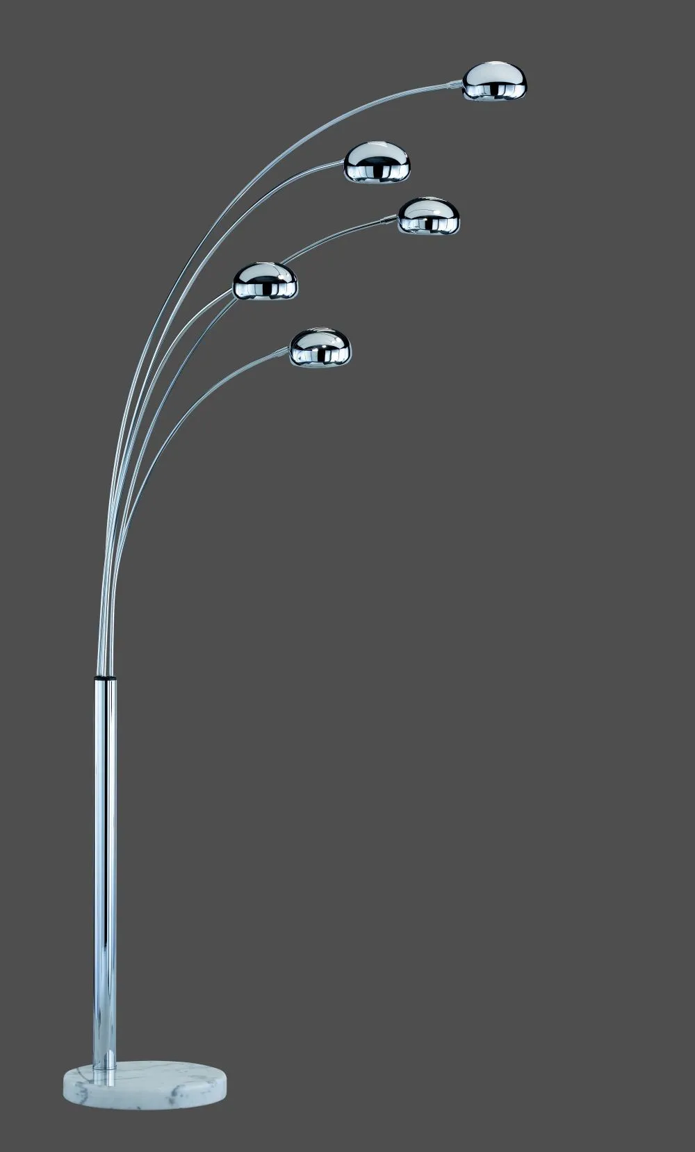 Trio FIVE FINGERS Beltéri állólámpa E14 5x40W króm, fehér...