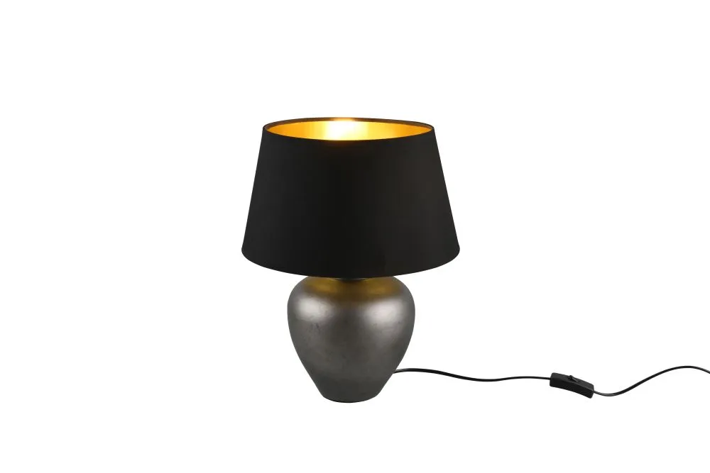 Trio Abby Éjjeli lámpa E27 60W nikkel