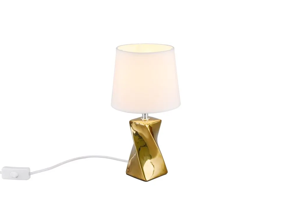 Trio ABEBA Éjjeli lámpa E14 40W arany