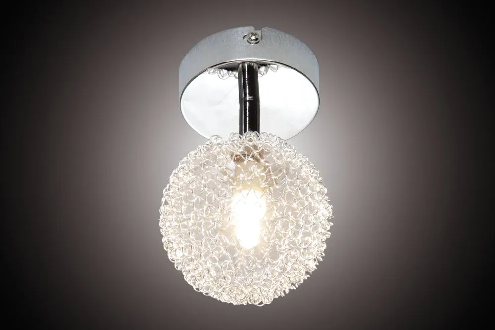 Trio WIRE Beltéri mennyezeti lámpa G9 1x28W króm/üveg