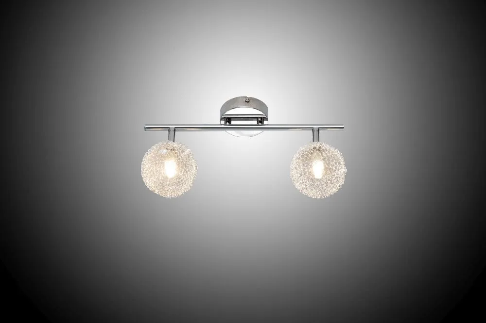 Trio WIRE Beltéri mennyezeti lámpa G9 2x28W króm/üveg