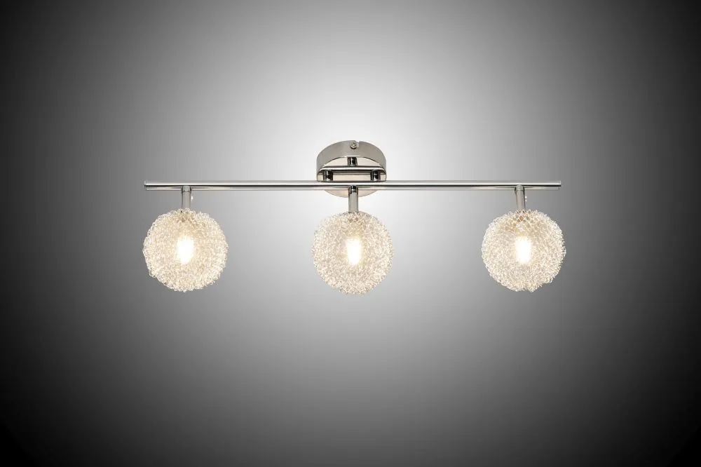 Trio WIRE Beltéri mennyezeti lámpa G9 3x28W króm/üveg