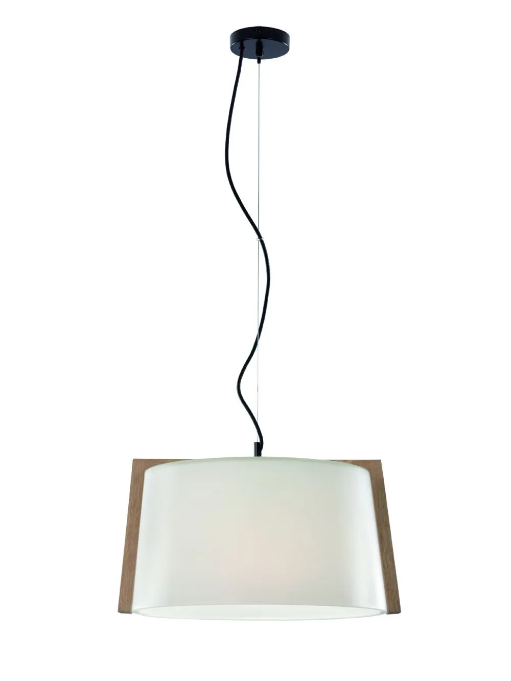 Viokef Mondo Beltéri függeszték E27 70W fa, fehér