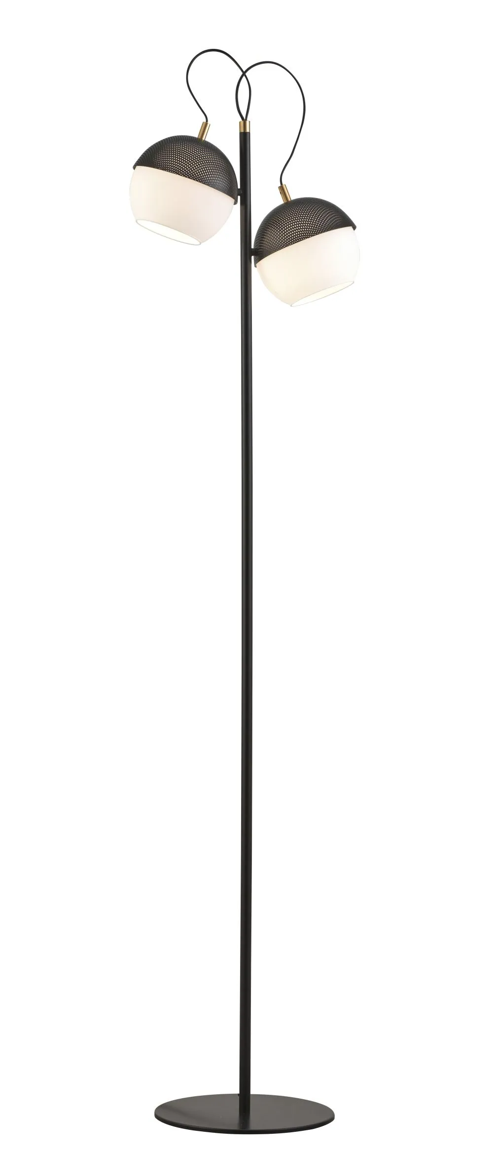 Viokef Brody Beltéri állólámpa E27 2x60W arany, fekete