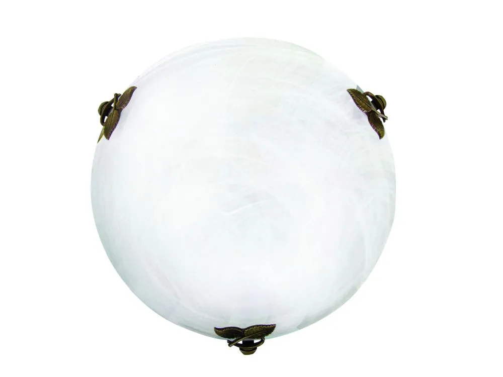 Viokef Flora Beltéri mennyezeti lámpa E27 2x42W fehér, üve...