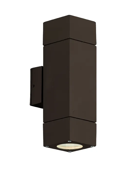 Viokef kültéri homlokzatvilágító Fali lámpa2/L barna Paros...
