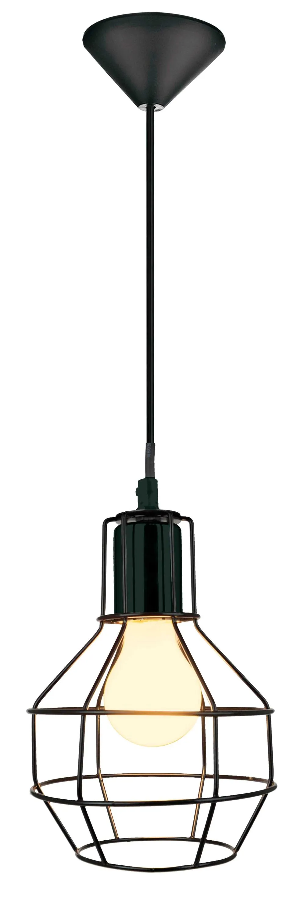 Viokef Plex Beltéri függeszték E27 70W fekete