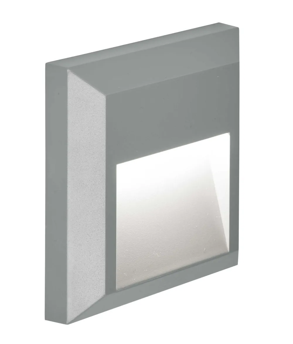 Viokef kültéri fali lámpa LED 1,5W meleg fehér 112lm szürk...