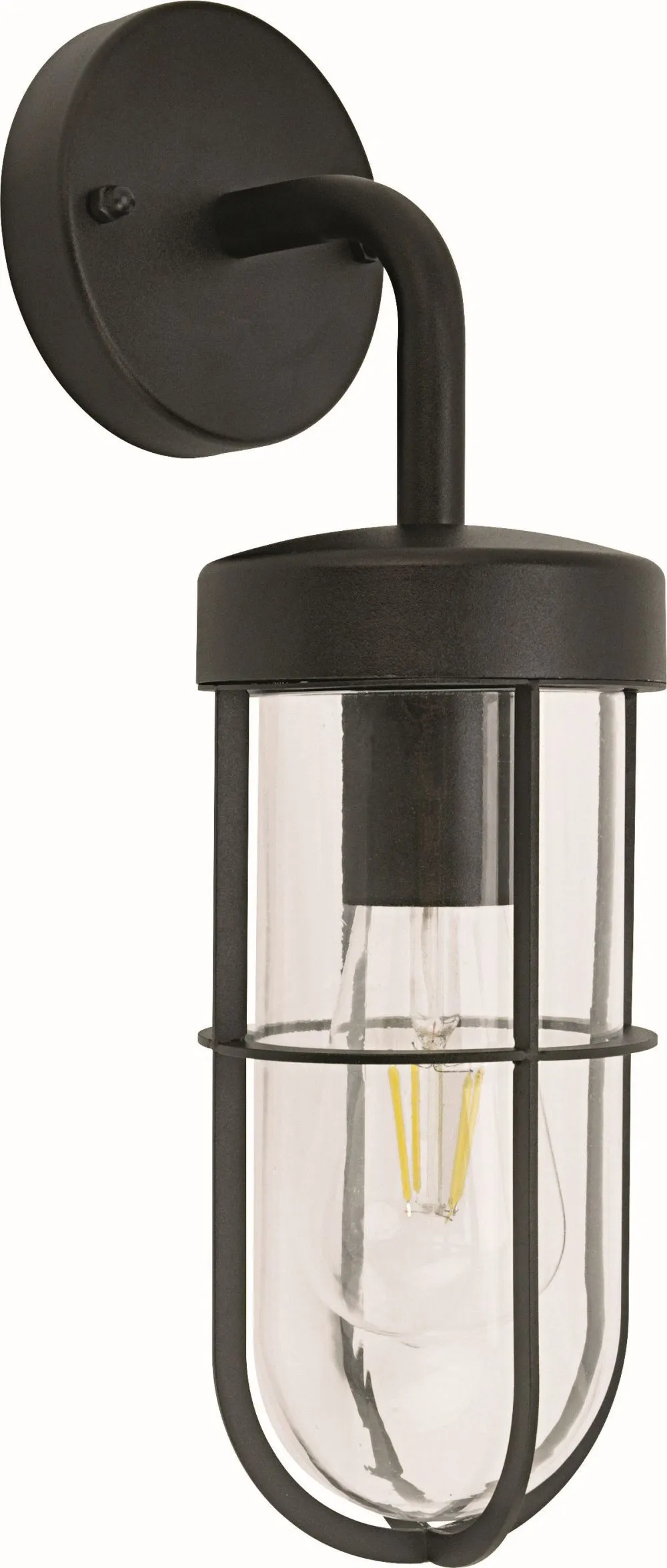 Viokef Napoli Kültéri fali lámpa E27 25W fekete