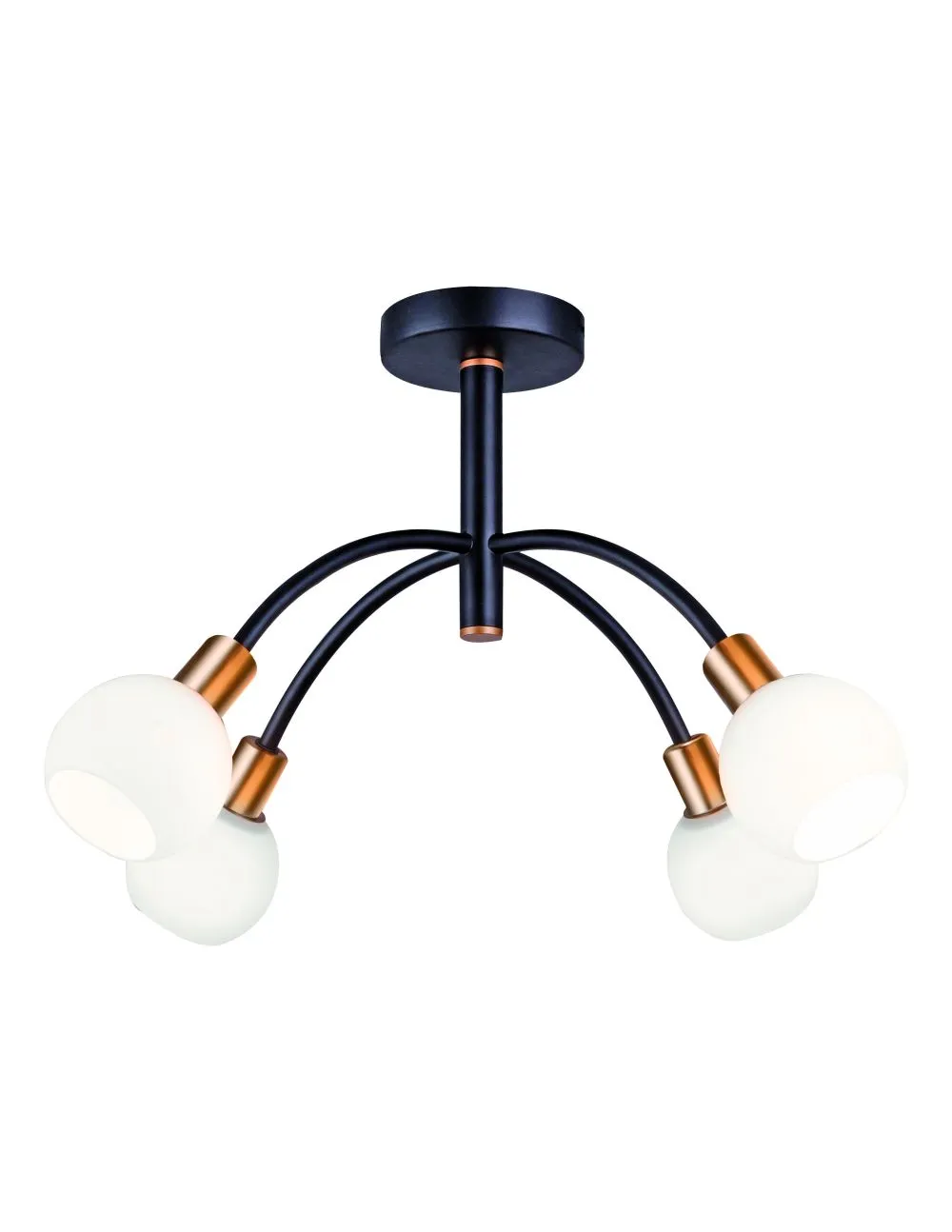 Viokef Elisa Beltéri mennyezeti lámpa E14 4x40W fekete/feh...