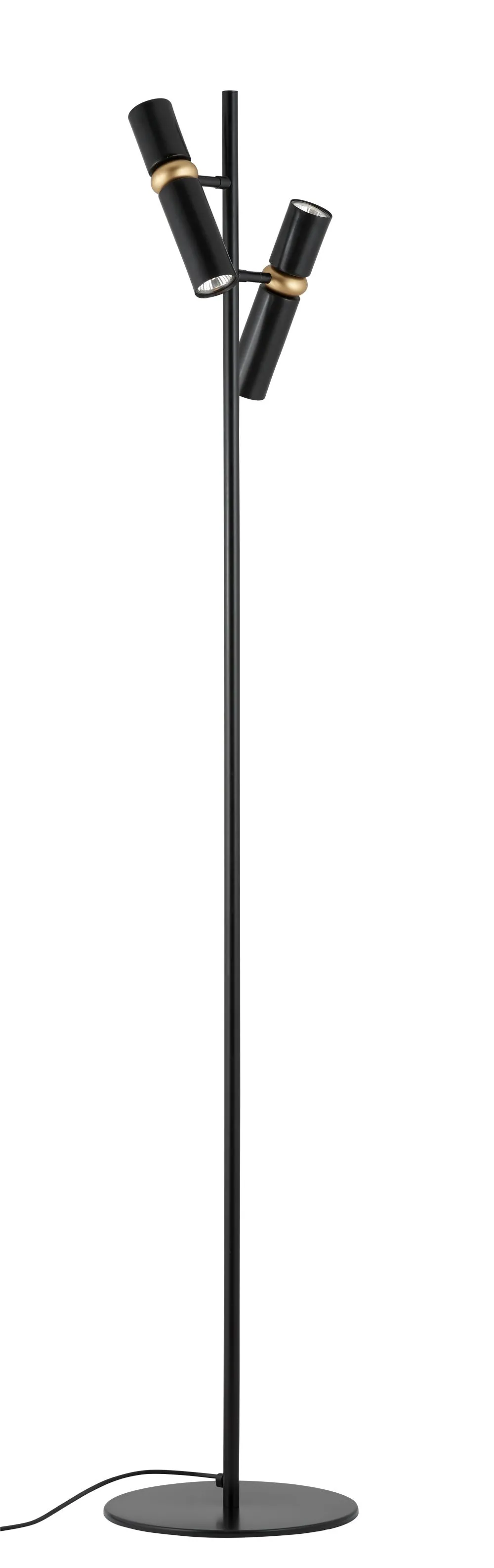 Viokef Edgar Beltéri állólámpa GU10 4x8W arany, fekete