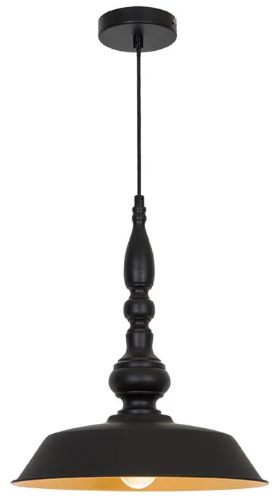 Viokef Colin Függeszték E27 70W fekete