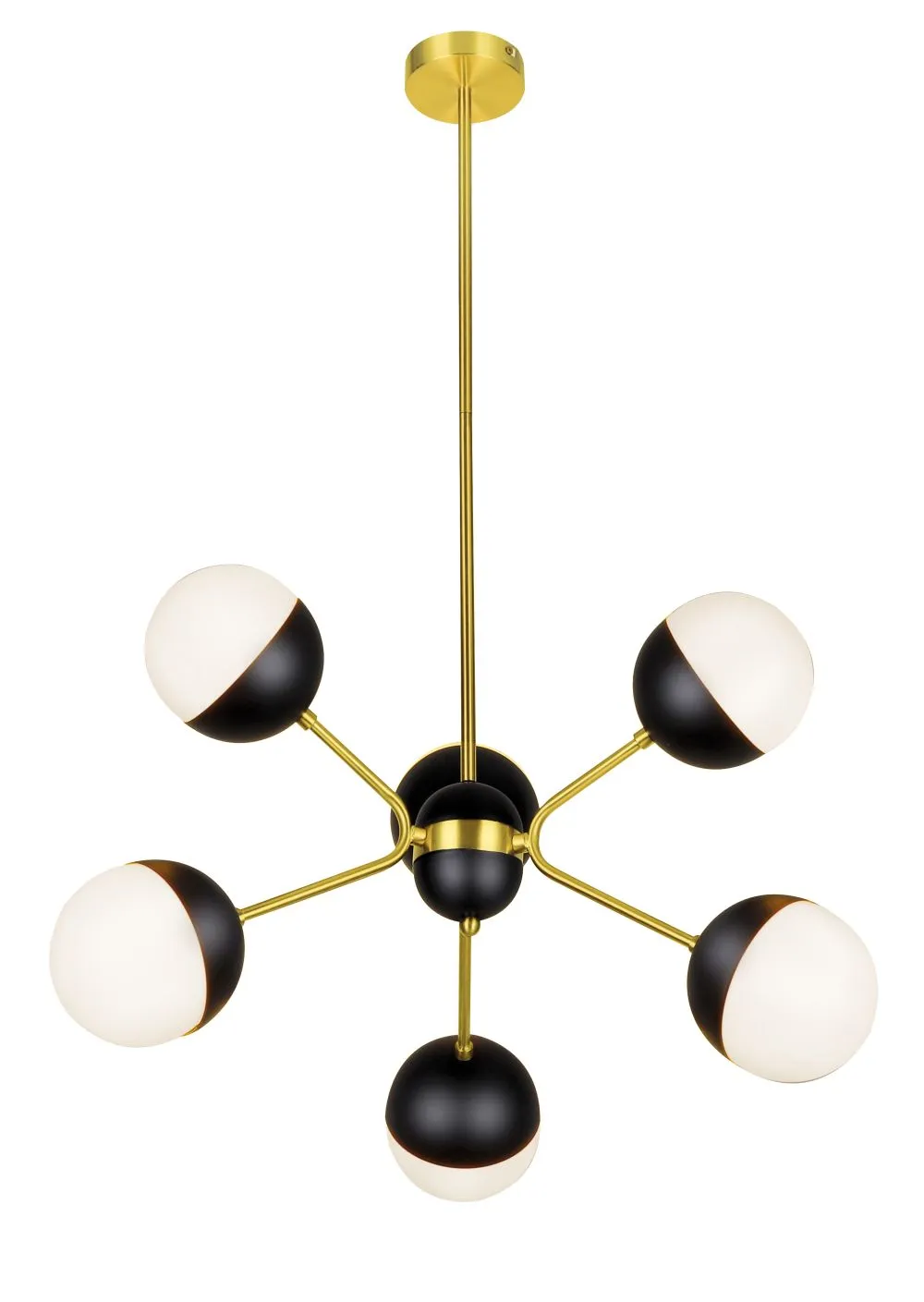 Viokef Orbit Beltéri függeszték G9 6xMAX 40W fekete fehér...