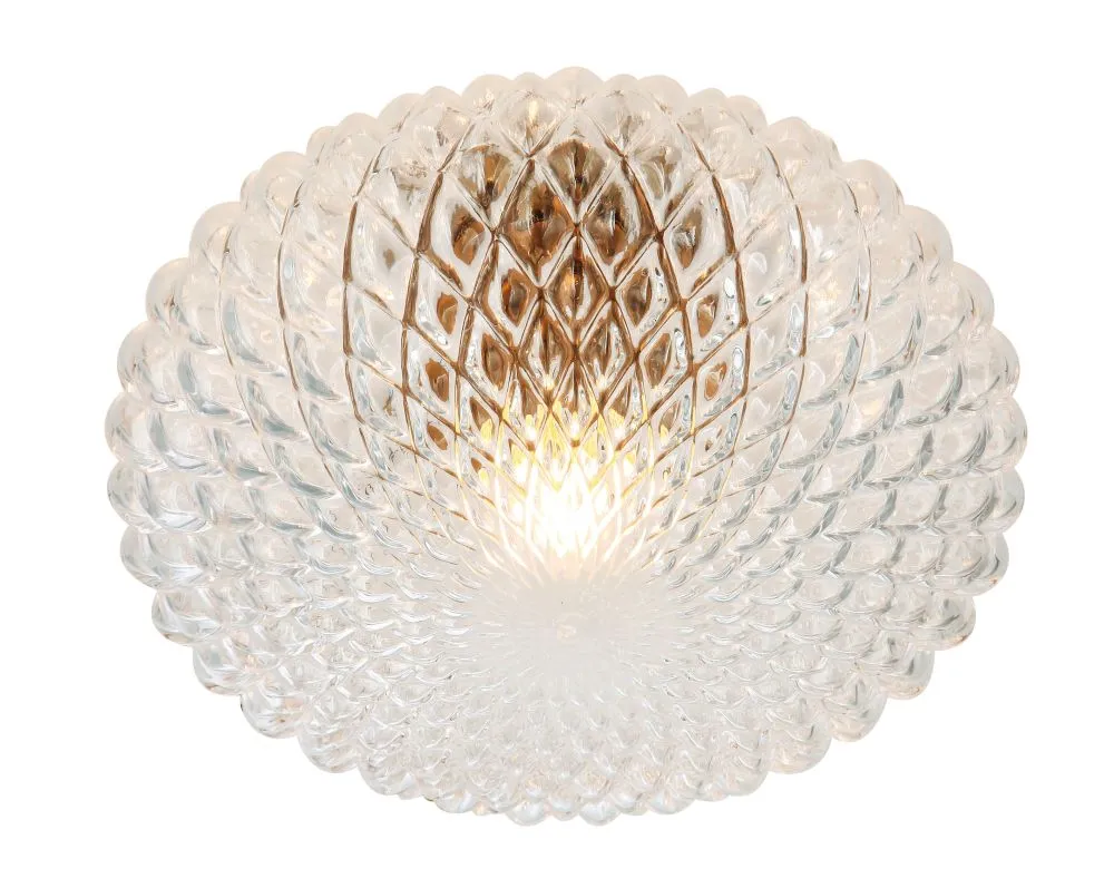 Viokef Ester Beltéri mennyezeti lámpa E27 1x40W üveg/réz...