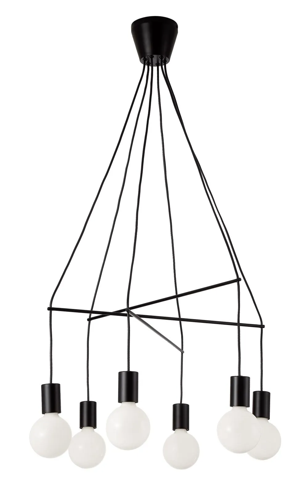 Viokef Gloria Függeszték E27 6x MAX40W fekete