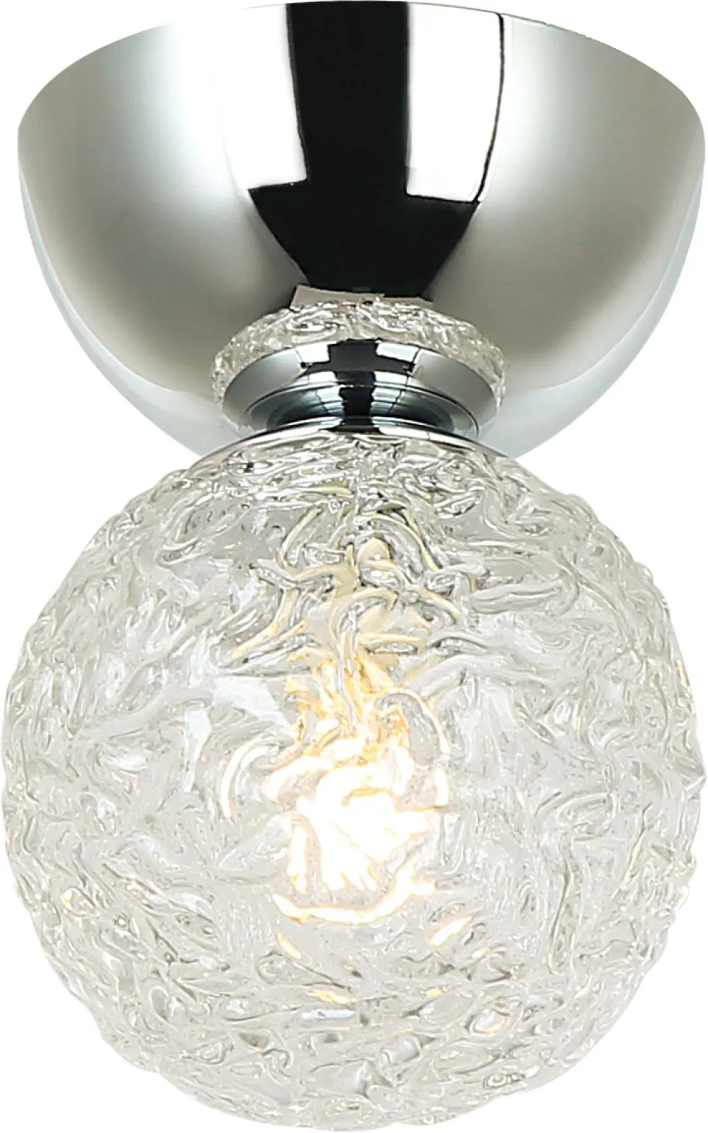 Viokef Sylia Beltéri mennyezeti lámpa G9 5W króm/üveg