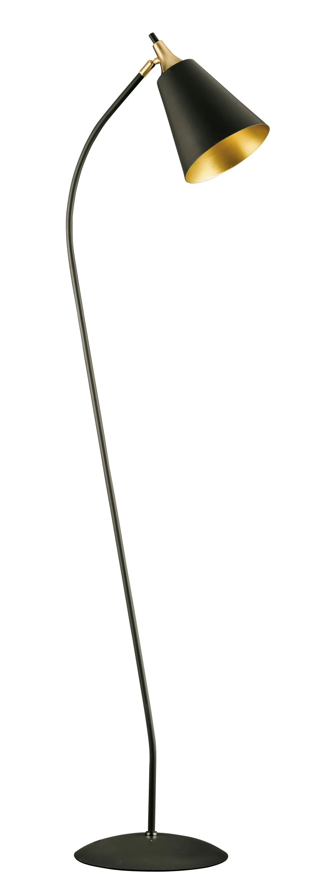 Viokef Menta Beltéri állólámpa E27 1x42W arany, fekete