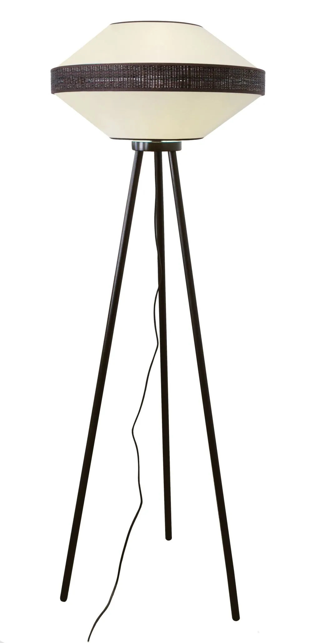 Viokef Vilma Beltéri állólámpa E27 1x40W fekete. fehér...