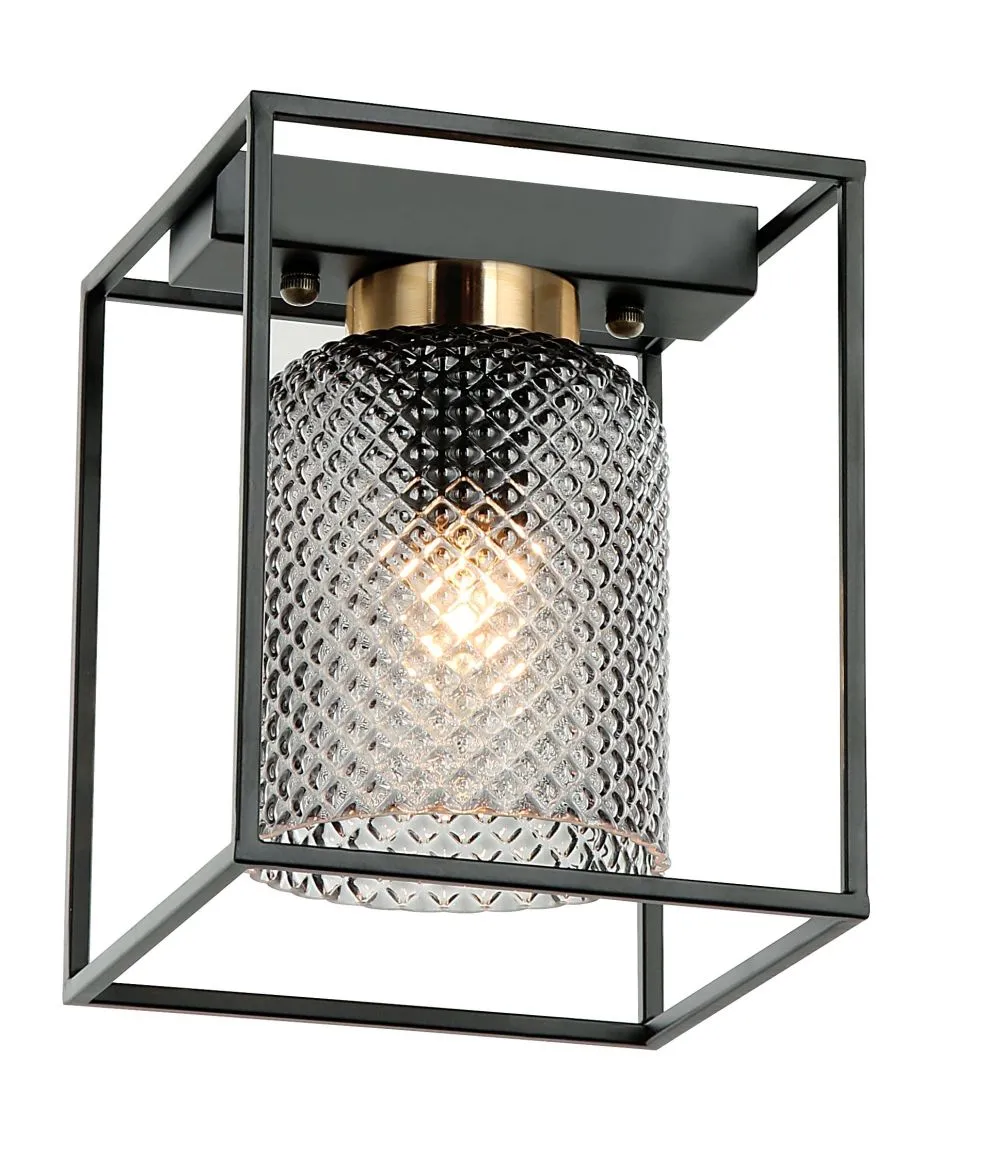 VIOKEF ZAC Beltéri mennyezeti lámpa E27 1x40W  fekete