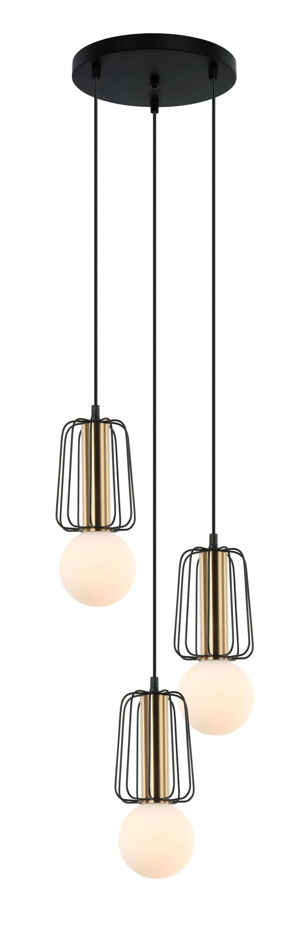 VIOKEF FEDRA Függeszték 3 x MAX 25W fekete, bronz