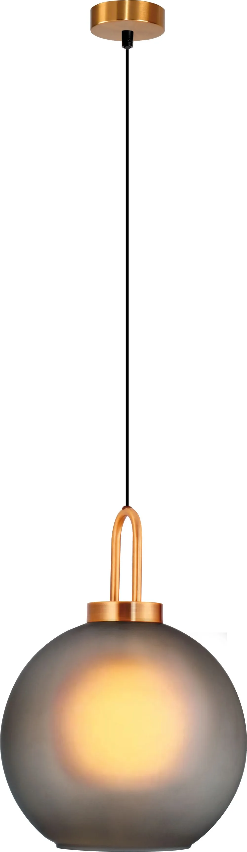 VIOKEF DORIA Beltéri függeszték E27 MAX 60W füst, sárgaréz...