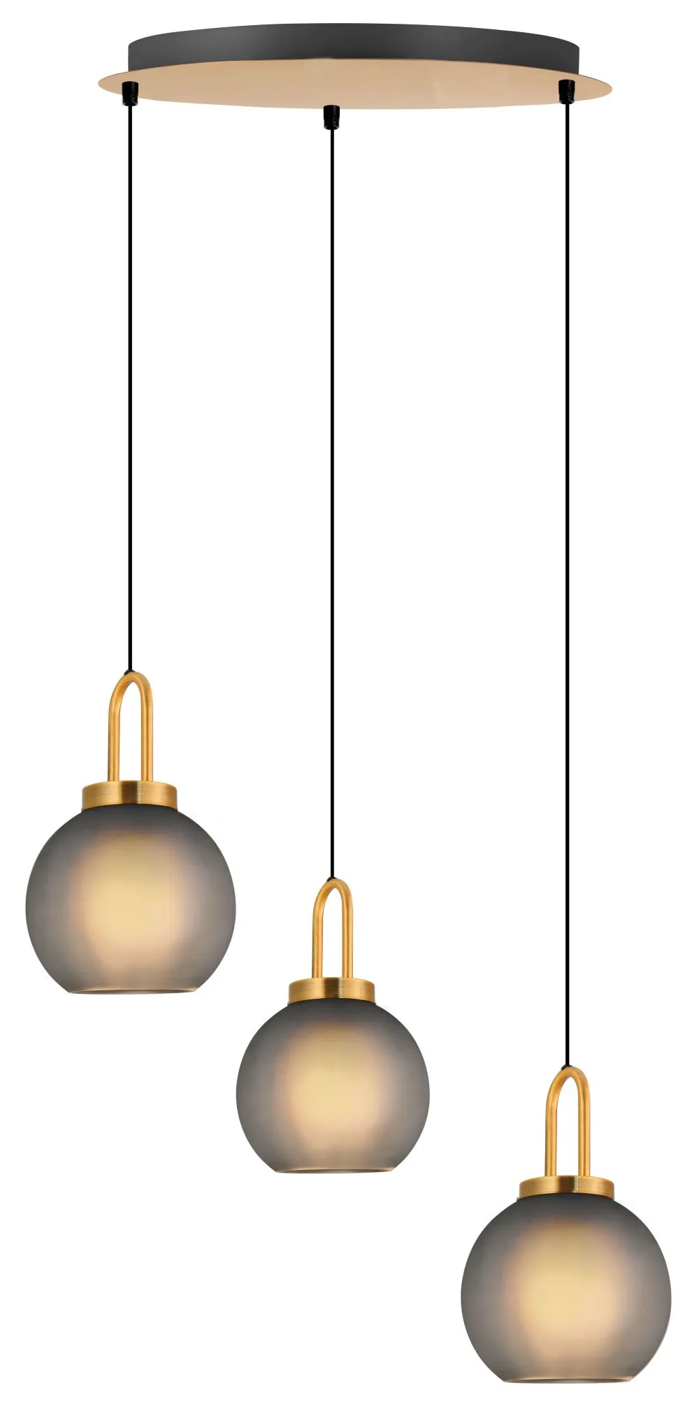 VIOKEF DORIA Beltéri függeszték 3 x MAX 60W sárgaréz