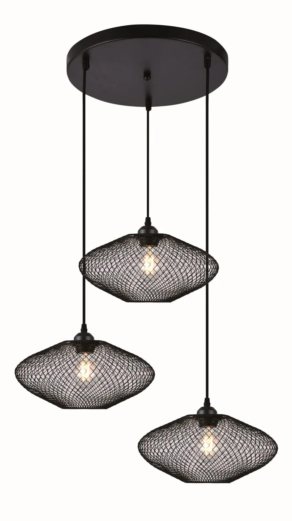 VIOKEF Electra Függeszték E27 3x MAX 40W fekete