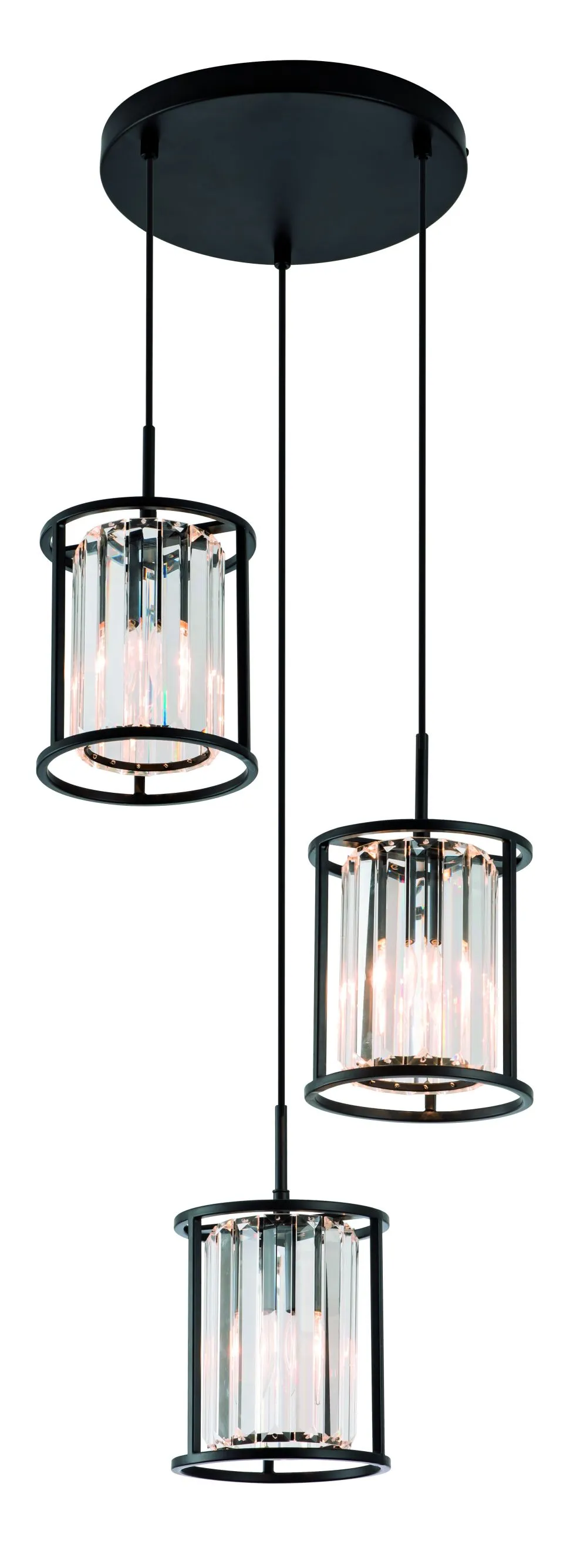 VIOKEF Ronda Függeszték E14 3x MAX40W fekete 