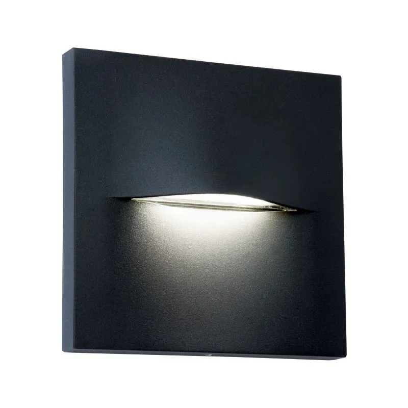 VIOKEF Wall Lamp Dark Grey Square 140x140 Vita - VIO-42984...