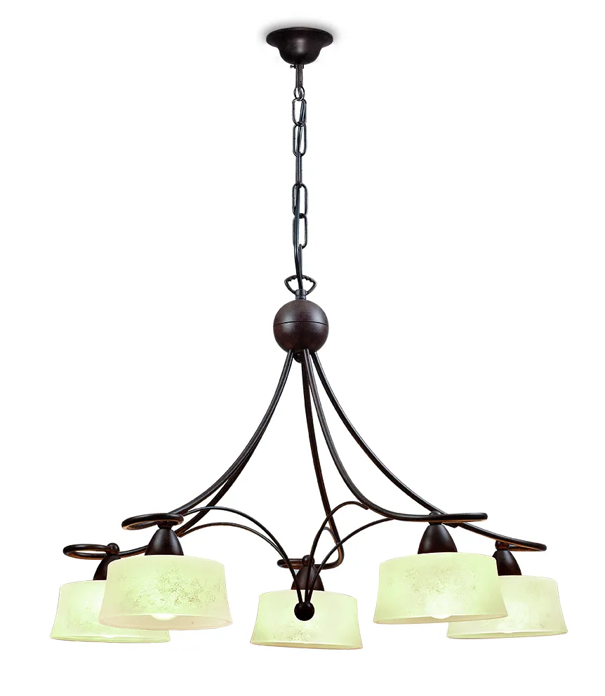 Viokef Simona Beltéri függeszték E14 5x28W barna